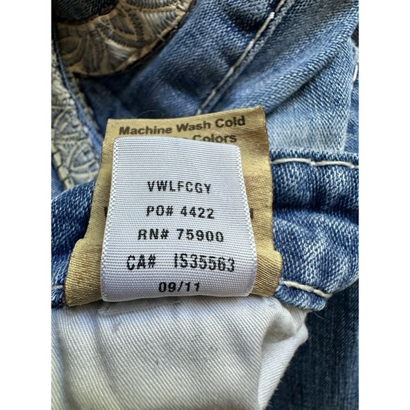 BIG STAR Denim Jeans Cropped Capri Womens Size 29 Y2K Vintage Distressed - Picture 9 of 10